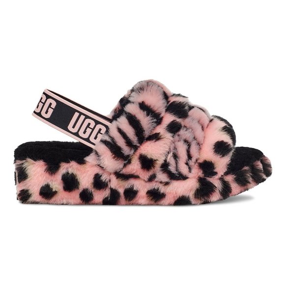 UGG Shoes - New UGG Pink Scallop Fluff Yeah Animalia Slipper Slippers - Women's Size 11